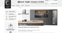 Desktop Screenshot of bauknecht-ersatzteilshop.de